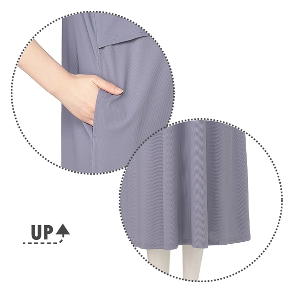 犬印本舗）ストレッチリブ授乳対応半袖ワンピース | マタニティ・産後