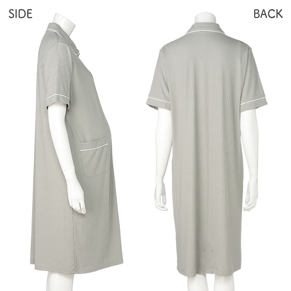 ストレッチリブ2WAYワンピース型半袖パジャマ | マタニティ・産後