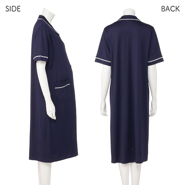 授乳口付きやわらかストレッチ2WAYワンピース型半袖パジャマ | マタニティ・産後