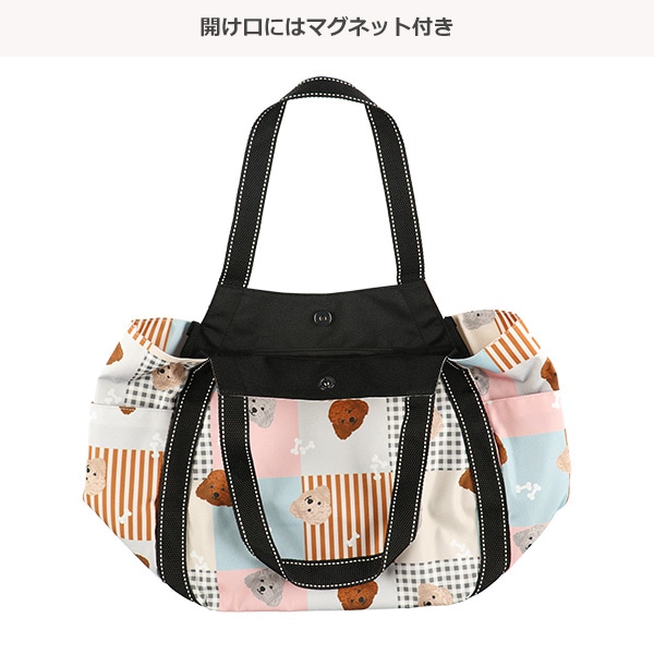 バルーン型トートバッグ（トイプードル）