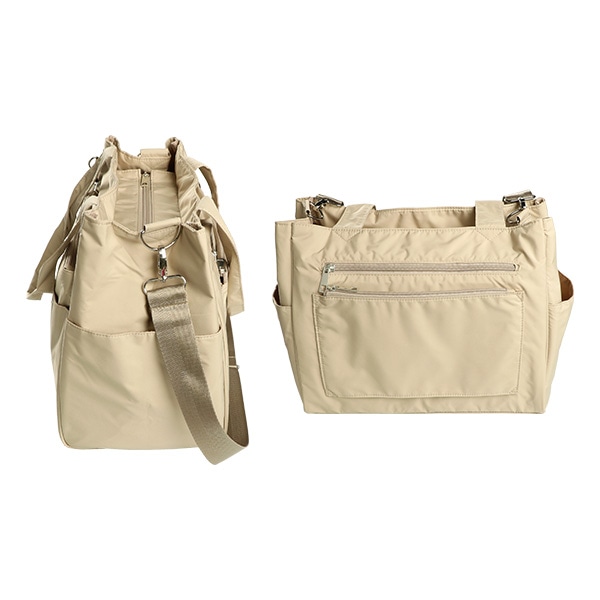 撥水12ポケット2WAYボストンバッグ（チャーム付き） | 西松屋