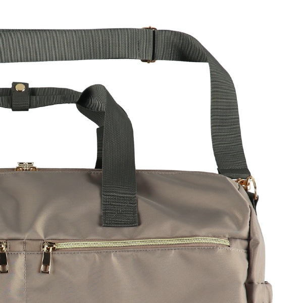 撥水高機能ボストンバッグ（ブラック・ブラウングレー）