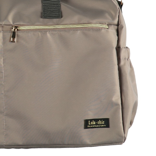 撥水高機能ボストンバッグ（ブラック・ブラウングレー）