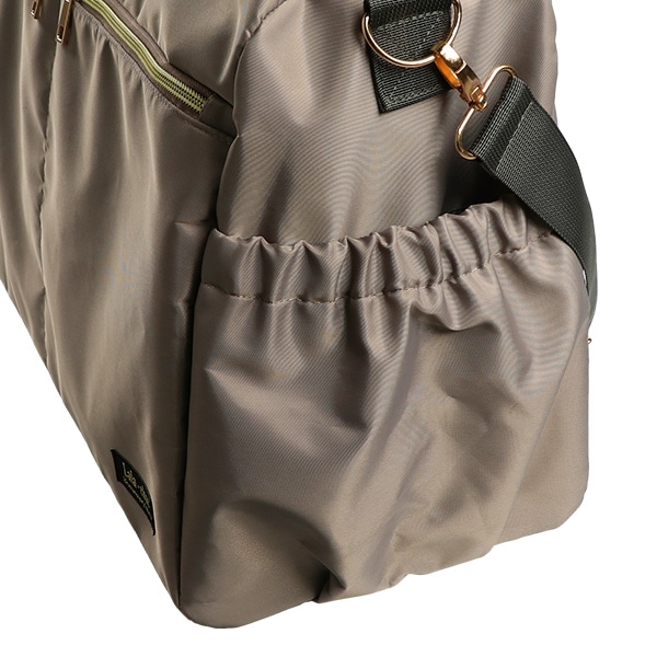 撥水高機能ボストンバッグ（ブラック・ブラウングレー）