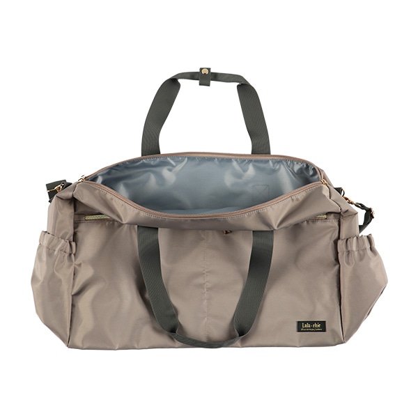 撥水高機能ボストンバッグ（ブラック・ブラウングレー）