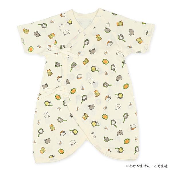 2枚組フライスコンビ肌着（こぐまちゃん）
