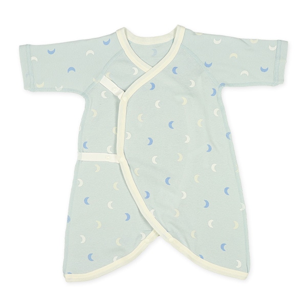 3枚組フライスボタン式コンビ肌着（月柄）