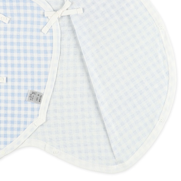 3枚組フライスボタン式コンビ肌着（遊具・チェック）