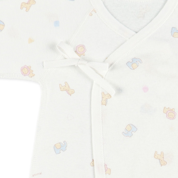 2枚組フライスコンビ肌着（アニマル）