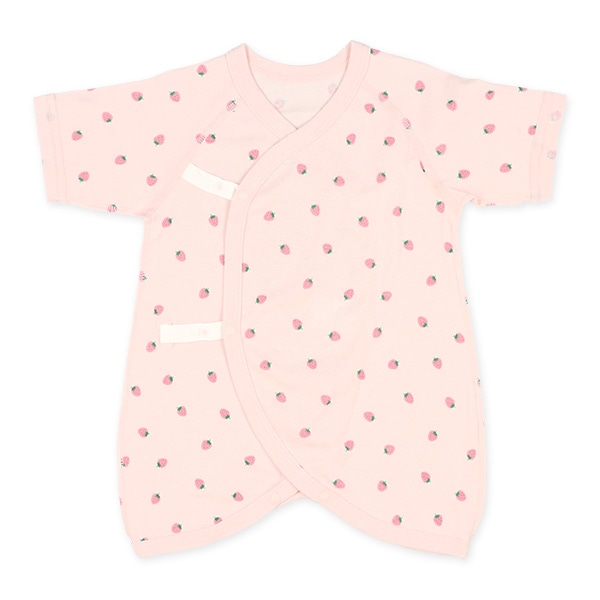 2枚組フライスコンビ肌着（いちご）