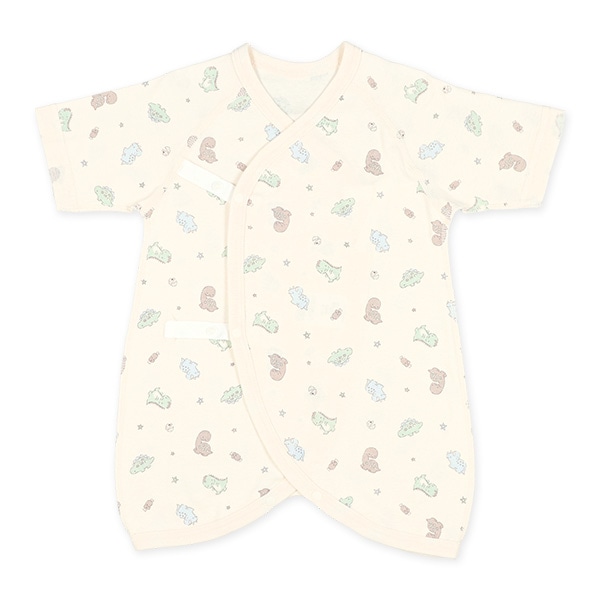 2枚組フライスコンビ肌着（恐竜）