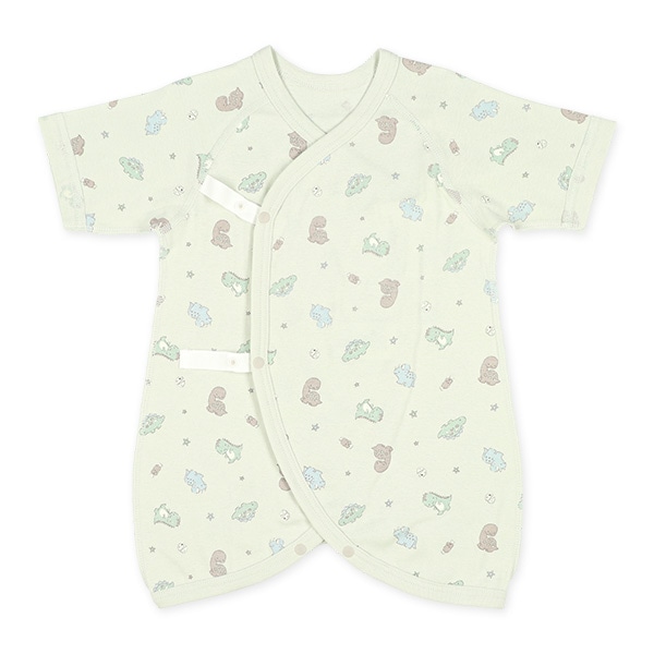 2枚組フライスコンビ肌着（恐竜）