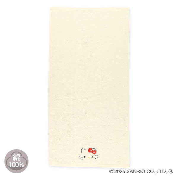 コンパクト長方形バスタオル（ハローキティ）
