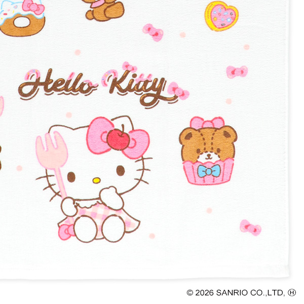 コンパクト長方形バスタオル（ハローキティ）