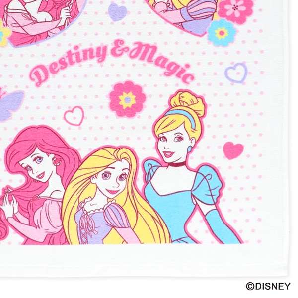 コンパクト長方形バスタオル（ディズニープリンセス）