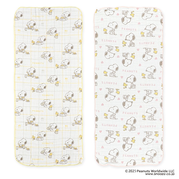 2枚組沐浴布（スヌーピー）