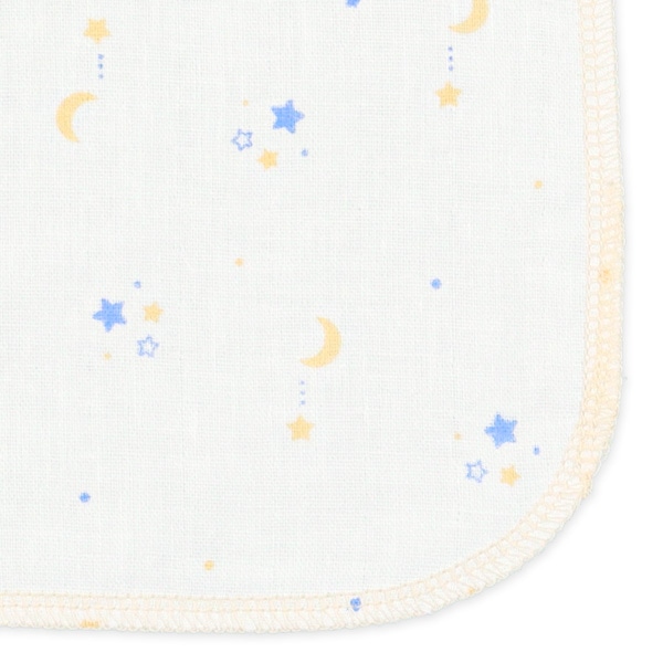 アウトレット ぶれる キラキラ星のガーゼハンカチ ブラック 