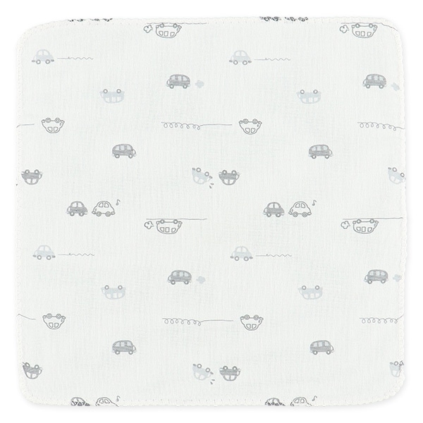 5枚組ガーゼハンカチ（恐竜・くるま）