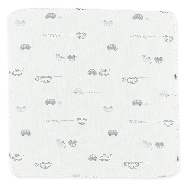 5枚組ガーゼハンカチ（恐竜・くるま）