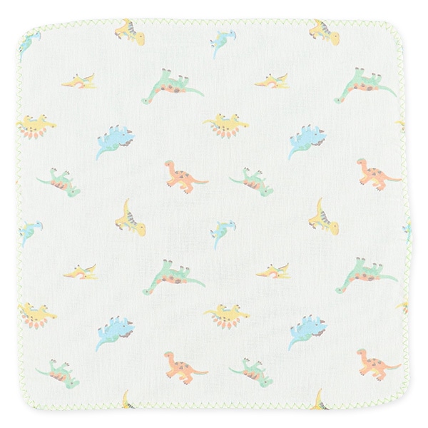 5枚組ガーゼハンカチ（恐竜・くるま）