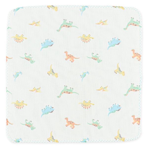 5枚組ガーゼハンカチ（恐竜・くるま）
