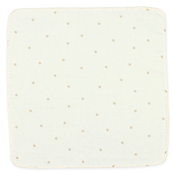 5枚組オーガニックコットンガーゼハンカチ（くま・星）