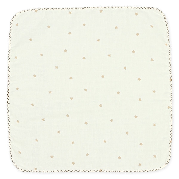 5枚組オーガニックコットンガーゼハンカチ（くま・星）