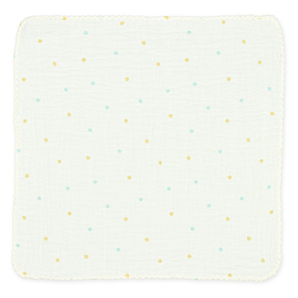 5枚組モスリンガーゼハンカチ（くま・はち・ドット・チェック）