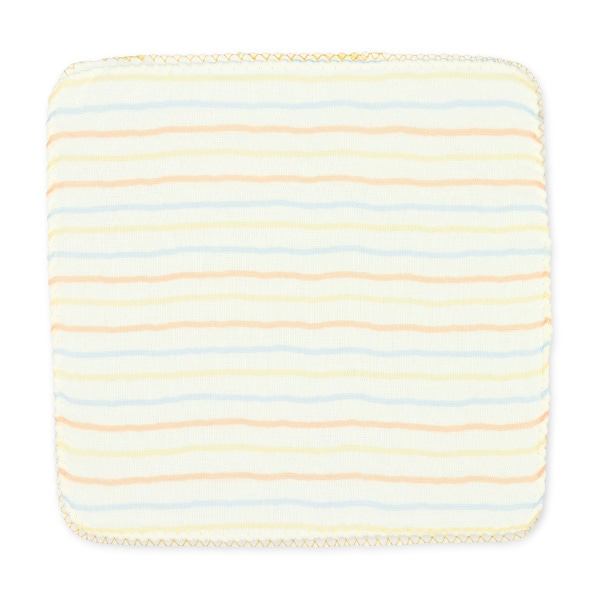 5枚組4重ガーゼハンカチ（星&月・ボーダー&くま）