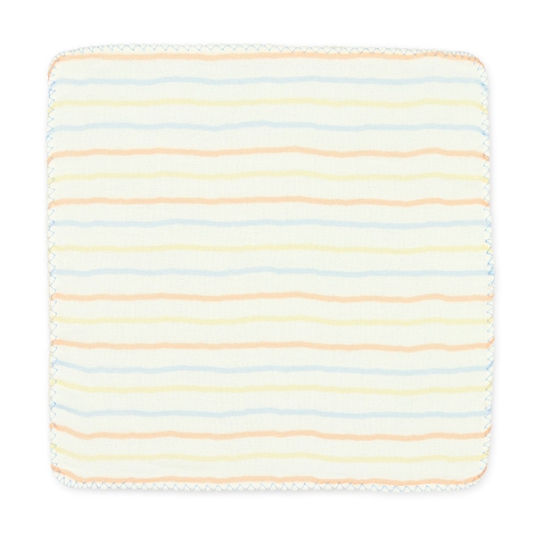 5枚組4重ガーゼハンカチ（星&月・ボーダー&くま）