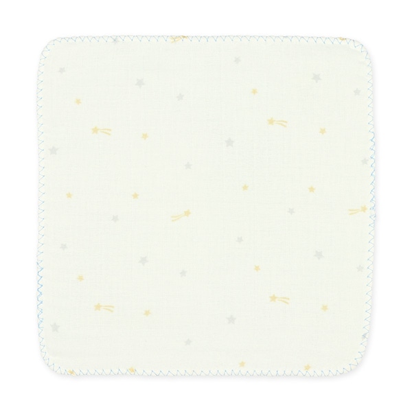 5枚組4重ガーゼハンカチ（星&月・ボーダー&くま）