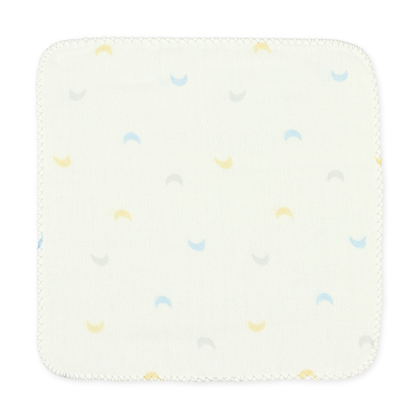 5枚組4重ガーゼハンカチ（星&月・ボーダー&くま）