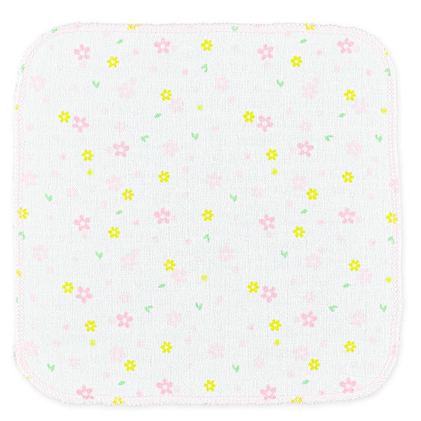 5枚組モスリンガーゼハンカチ（花柄・虹）