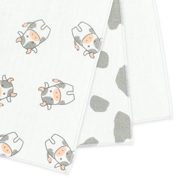 10枚組ガーゼハンカチ（ホワイト・ブラウン）