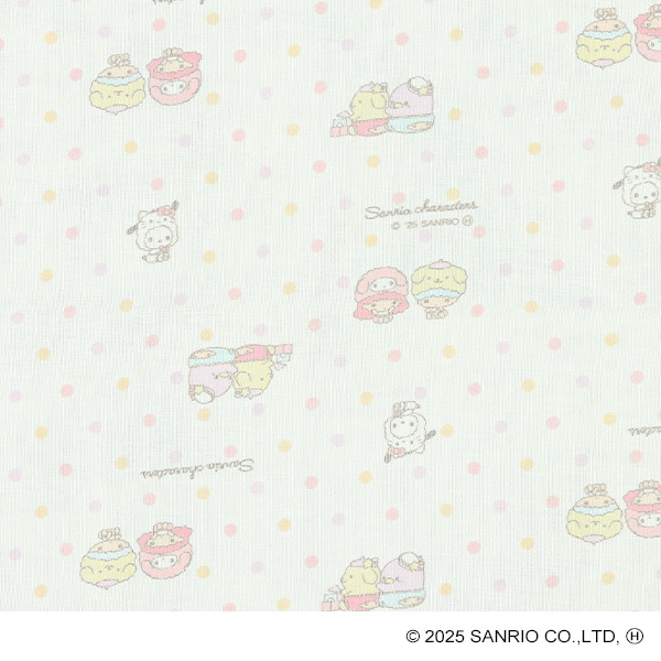 浴用ガーゼ+ハンカチ6点セット（サンリオキャラクターズ）