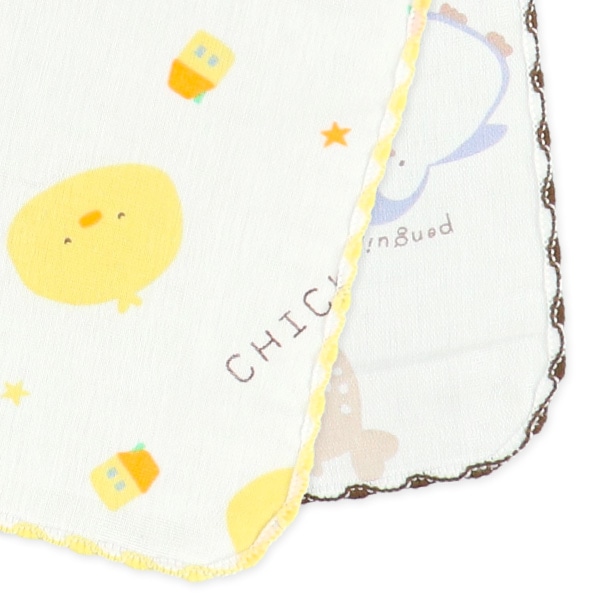 浴用ガーゼ+ハンカチ10点セット（アニマル）