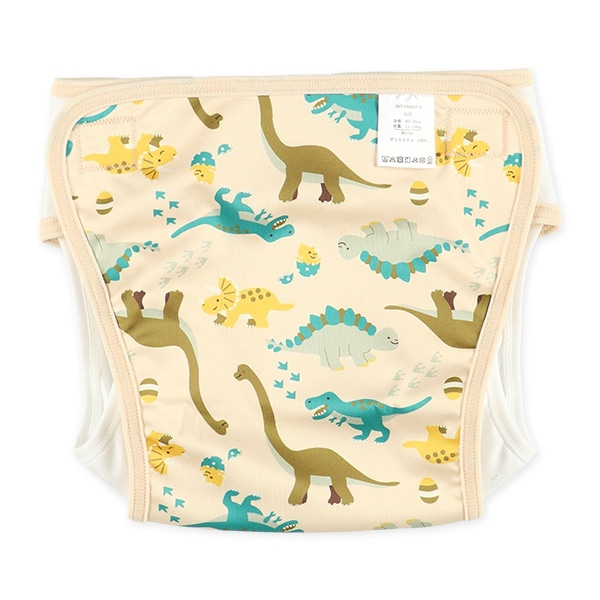 2枚組内ベルトおむつカバー（恐竜）