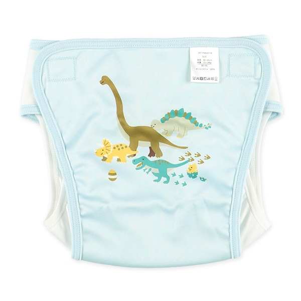 2枚組内ベルトおむつカバー（恐竜）