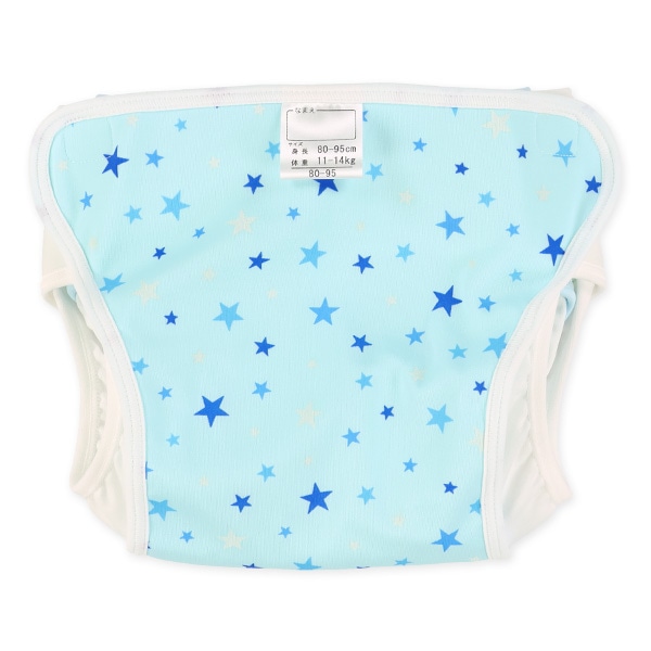 2枚組内ベルトおむつカバー（星・無地）