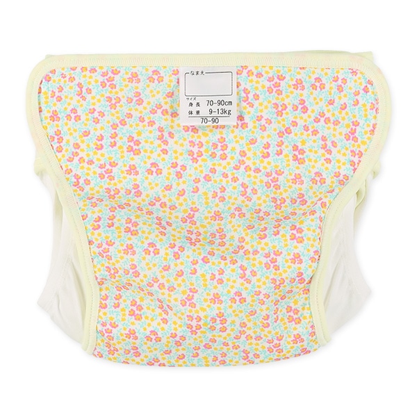 2枚組内ベルトおむつカバー（小花柄）