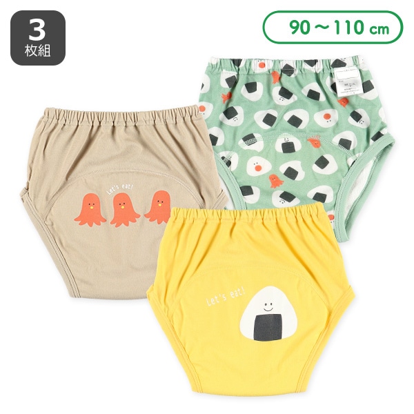 3枚組3層天竺トレーニングパンツ（おにぎり）