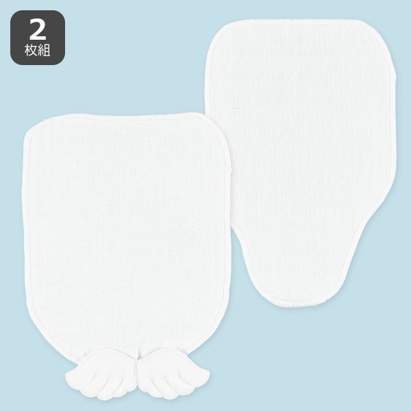 2枚組厚手ガーゼ汗取りパッド（天使）
