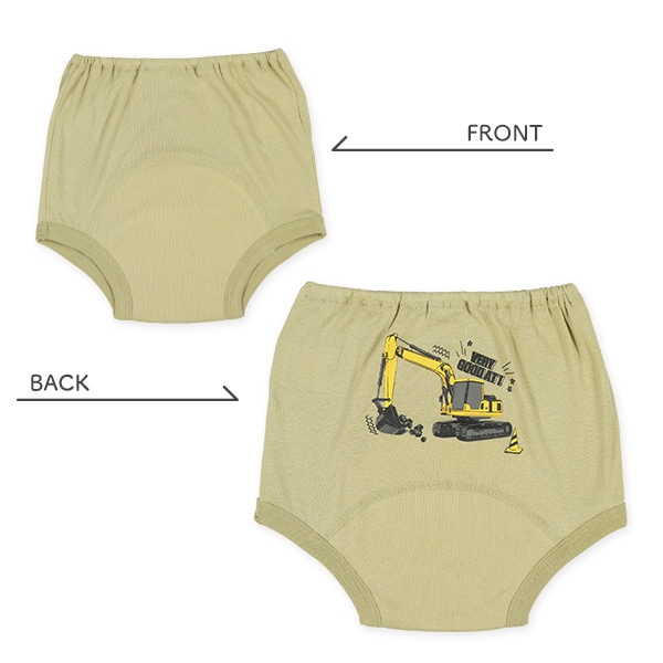 3枚組フライストレーニングブリーフ（はたらくくるま）