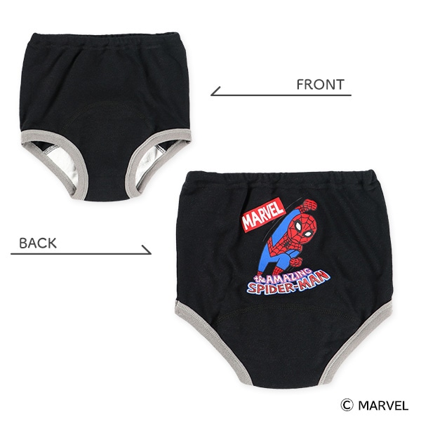2枚組スムーストレーニングブリーフ（スパイダーマン）