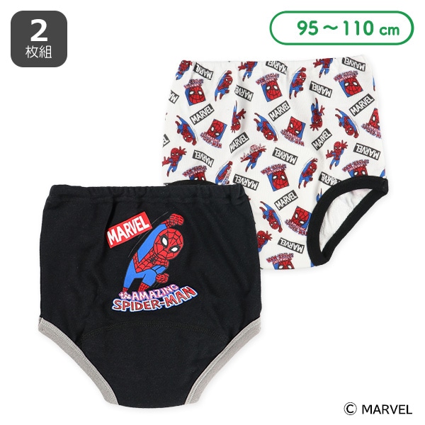 2枚組スムーストレーニングブリーフ（スパイダーマン）