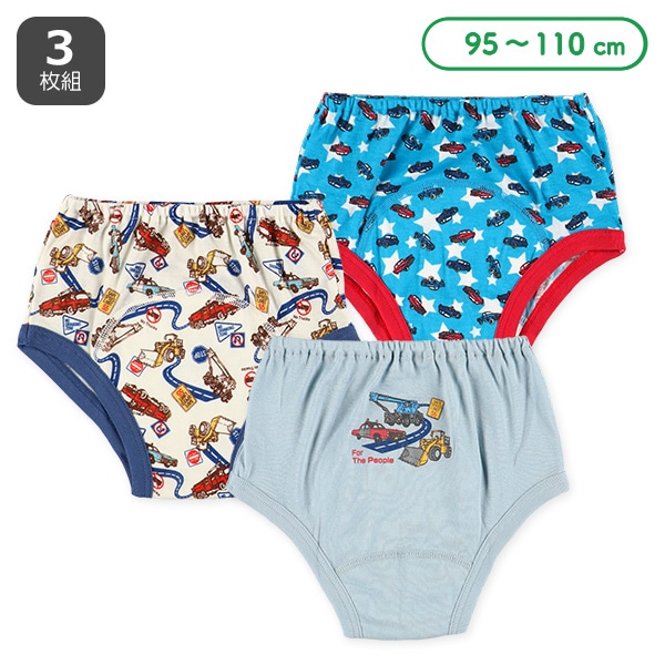 3枚組フライストレーニングブリーフ（くるま）