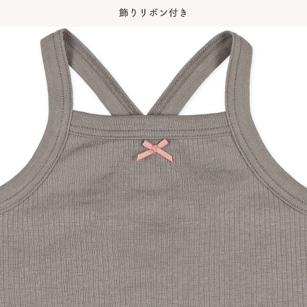 3枚組針抜きノースリーブロンパース肌着（バッククロス）