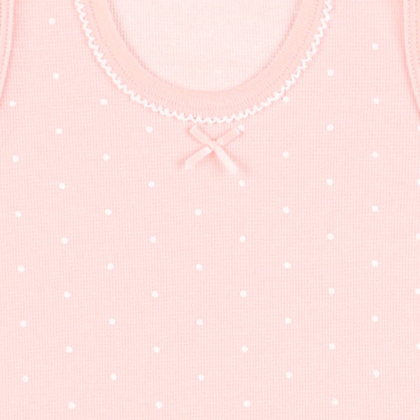 4枚組鹿の子ノースリーブロンパース肌着（さくらんぼ・レモン）