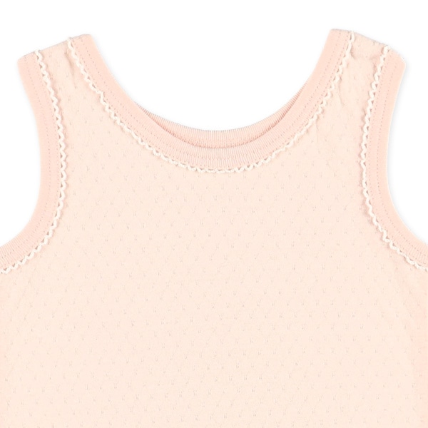 4枚組サークルノースリーブロンパース肌着（ドット・ピコ）