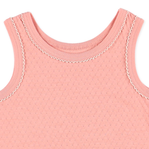 4枚組サークルノースリーブロンパース肌着（ドット・ピコ）